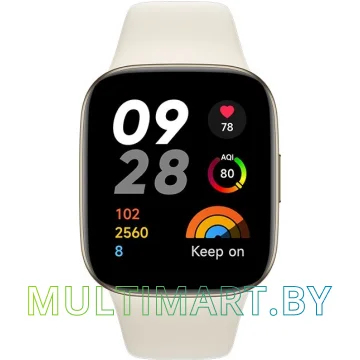 Смарт-часы Xiaomi Redmi Watch 3 (слоновая кость, международная версия)